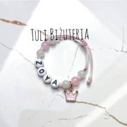 Bransoletka z imieniem na dzień kobiet przedszkole prezent dziewczynki