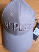 Czapka z daszkiem Replay szara