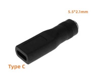 Adapter USB Typ C  do female DC 5.5x2.1 mm