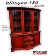 Stylowa Witryna 180 `Bella Gięte Fronty Producent BEKAS PROMOCJA 