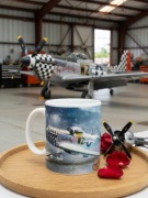 Mustang P-51 samolot model prezent modelarza lotnictwo historia kubek Ceram