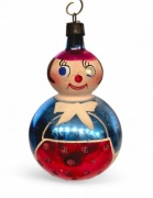 Bombka lala - kucharka bombki choinkowe PRL szklane kształtki vintage 