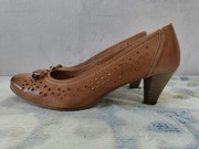 skórzane brązowe czółenka Lasocki rozm. 40