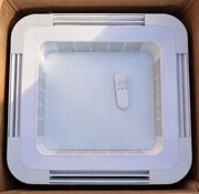 Lampa LED + wentylator sufitowy (bladeless)