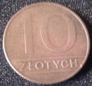 Polska. Jeszcze PRL. 10 zł. 1989r.