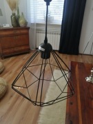 Lampa metalowa, wisząca.  