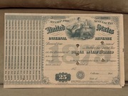 25 DOLARÓW USA 1879 - Roczny kupon na tytoń ?