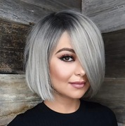 Peruka damska obmre czarno szara cosplay 24h PL