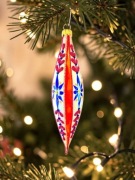 Bombka choinkowa Sopel szklane ozdoby retro styl jak sople prl 