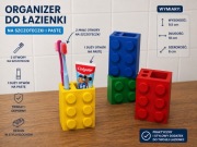 Organizer na szczoteczki LEGO kubek łazienkowy 4 kolory