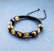 Własnoręcznie wykonana bransoletka militarna myśliwska z łusek. Handmade