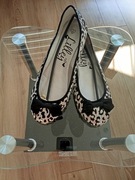 Nowe baleriny z welurowa kokarda 42/43