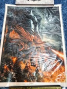 Smaug the Fire-Drake - Paper Giclee 1of/2000 Władca Pierścieni Grafika