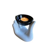 Kominek aromatyczny - stylizowane dłonie - ceramika