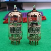 Ścisła para lamp elektronowych E88CC MINIWATT