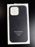 Etui iPhone 14 pro max leather case black czarny