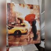 Obraz wykonany haftem diamentowym 