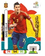 PANINI EURO 2012 VILLA STAR PLAYER HISZPANIA