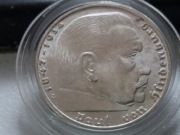 2 Marki III Rzesza Hindenburg 1939E.Bardzo rzadkie,UNC- Menniczy.