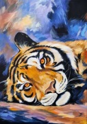 Tygrys, obraz ręcznie malowany 50x70cm