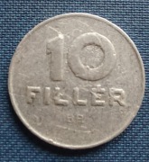 Moneta Węgry 10 fillerów 1978