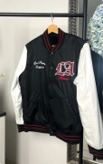 Męska kurtka bomberka Hollister H&M XS S M bejsbolówka college varsity