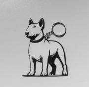 Breloczek do kluczy bulterier 