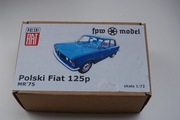 POLSKI FIAT 125P -MODEL ŻYWICZNY