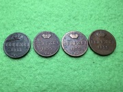 Deneżka 1855 - 4 sztuki B.M.