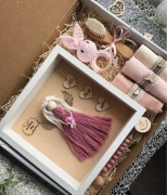 Personalizowany zestaw dla dziecka na baby shower chrzest urodziny roczek
