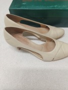 buty damskie skórzane,  jasny beż, firmy Wielbut. Rozm 37