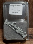 Black Powder Napoleonic French Veteran Sztandar Warlordgames
