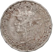 GWADELUPA 1 frank 1921, KM# 46, VF