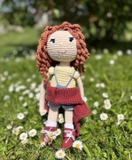 Lalka Handmade 29 cm Włóczka Personalizacja