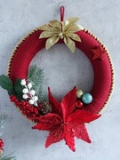 Wianek świąteczny na drzwi dekoracje 32cm