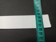 Guma biała dziana 40mm płaska taśma gumowa
