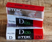 TDK D 120 kasety magnetofonowe NOWE 1988r