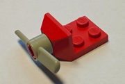 Lego 3481 śmigło + podstawka czerwony - 1 sztuka !