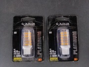 Dwie żarówki LED G9, ciepłe białe, 420 lm, 4 W, 3000k