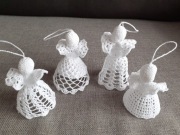 ANIOŁKI SZYDEŁKOWE RĘCZNIE ROBIONE 4 szt (1)