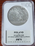 20 zł 65 rocznica powstania w Gettcie warszawskim PR 70 ,dostawa 0