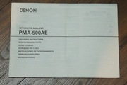 Oryginalna instrukcja obsługi do wzmacniacza Denon PMA-500AE 