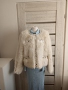 Futerko zdobione na zatrzaski z misiem od środka roz.L 8