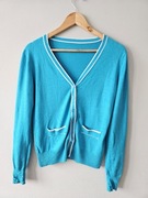 Kardigan krótki sweter rozpinany z kaszmirem sweterek S 36