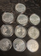 Monety srebrne bulionowe 1oz