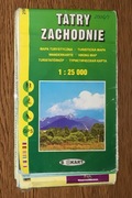 Tatry Zachodnie - mapa turystyczna 1:25000 z 2006/2007