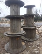 Bębny drewniane stoły ogrodowe 