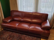 Kanapa I 2 fotele skórzane 