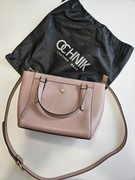 Nowa torebka (bez metek) firmy OCHNIK - pudrowy róż, wym. 32x21x10 cm