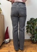Spodnie jeansowe szerokie dzwony szwedy szare jeansy Emma Pulz Jeans XS W25